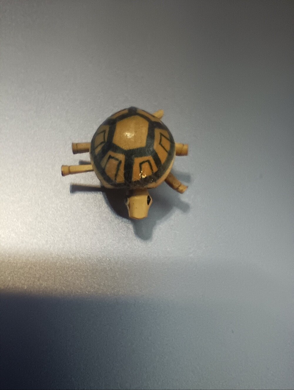 Vintage Korean Handmade Wooden Turtle. Legs And Head Move!